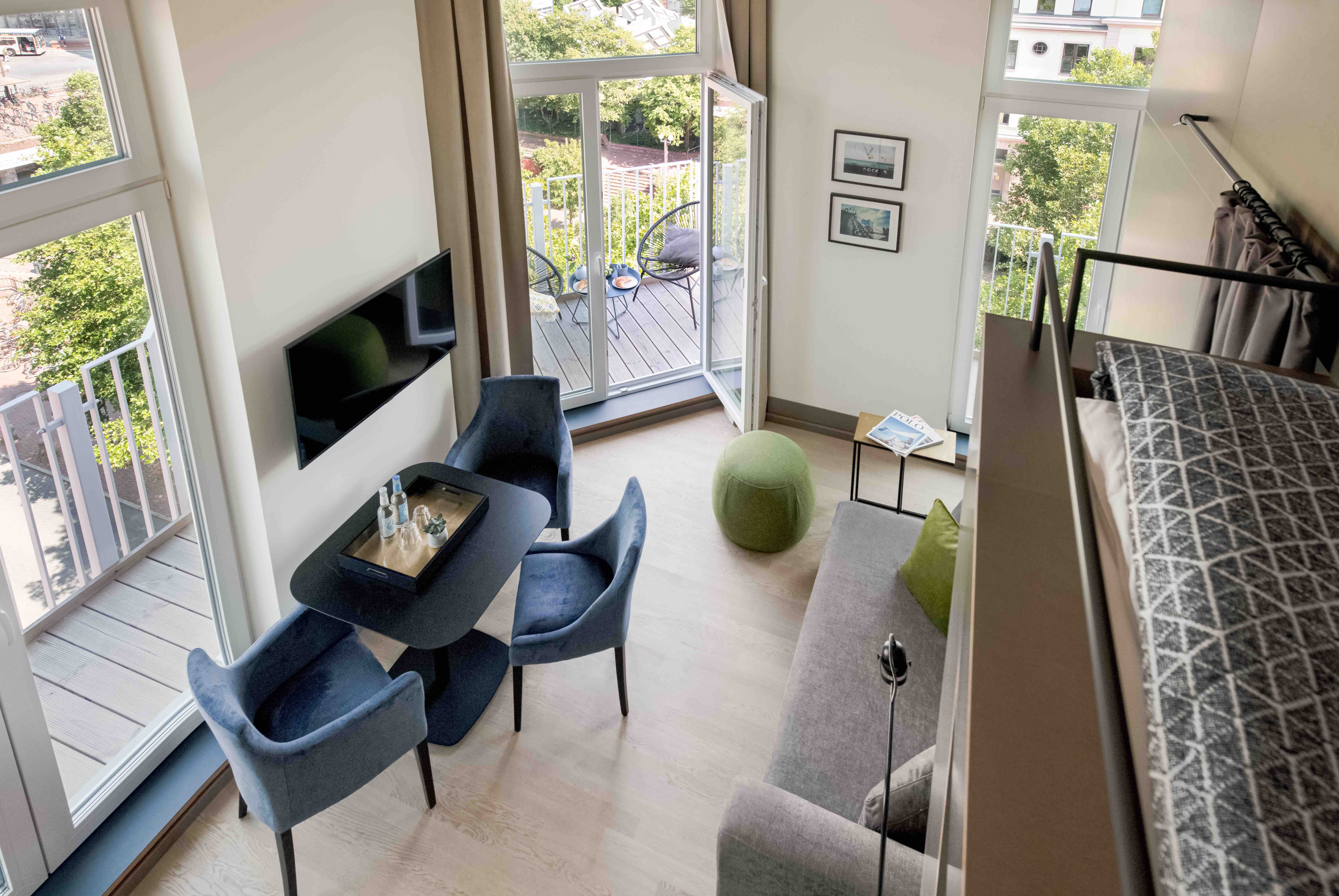 Premium Apartment im Oberdeck mit Balkon